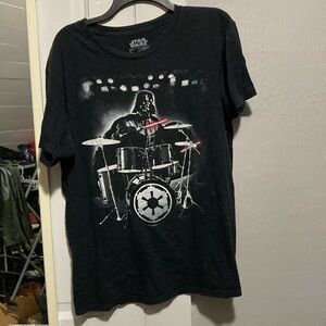 Dearth Vader playing drums